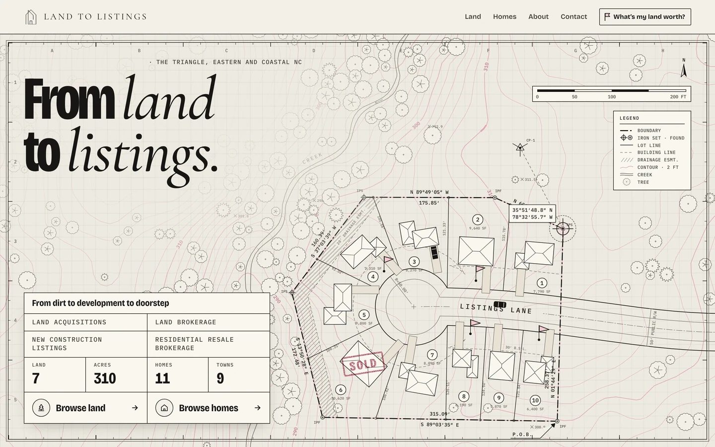Land to Listings screenshot